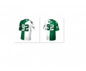 Philadelphia Eagles #92 Reggie White Green V White Peace Split  Throwback  Jersey