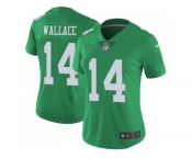 Women Nike Philadelphia Eagles #14 Mike Wallace Green Stitched NFL Limited Rush Jersey