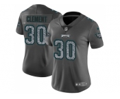 Women Nike Philadelphia Eagles #30 Corey Clement Gray Static NFL Vapor Untouchable Limited Jersey