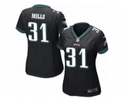 Women Nike Philadelphia Eagles #31 Jalen Mills Game Black Alternate NFL Jersey
