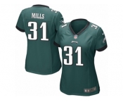 Women Nike Philadelphia Eagles #31 Jalen Mills Game Midnight Green Team Color NFL Jersey