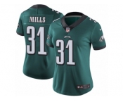 Women Nike Philadelphia Eagles #31 Jalen Mills Midnight Green Team Color Vapor Untouchable Limited Player NFL Jersey