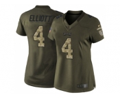 Women Nike Philadelphia Eagles #4 Jake Elliott Green Stitched NFL Limited 2015 Salute to Service Jersey
