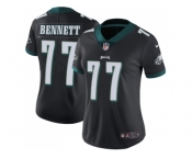 Women Nike Philadelphia Eagles #77 Michael Bennett Black Alternate Stitched NFL Vapor Untouchable Limited Jersey