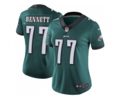 Women Nike Philadelphia Eagles #77 Michael Bennett Midnight Green Team Color Stitched NFL Vapor Untouchable Limited Jersey