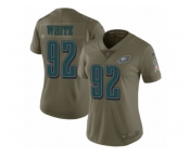 Women Nike Philadelphia Eagles #92 Reggie White Limited Olive 2017 Salute to Service NFL Jersey