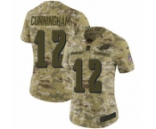 Women's Nike Philadelphia Eagles #12 Randall Cunningham Limited Camo 2018 Salute to Service NFL Jersey