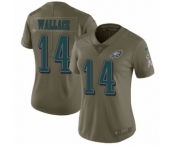 Women's Nike Philadelphia Eagles #14 Mike Wallace Limited Olive 2017 Salute to Service NFL Jersey Women's Nike Philadelphia Eagles #14 Mike Wallace Limited Olive 2017 Salute to Service NFL Jersey
