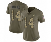 Women's Nike Philadelphia Eagles #14 Mike Wallace Limited Olive Camo 2017 Salute to Service NFL Jersey Women's Nike Philadelphia Eagles #14 Mike Wallace Limited Olive Camo 2017 Salute to Service NFL Jersey