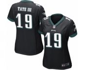 Women's Nike Philadelphia Eagles #19 Golden Tate III Game Black Alternate NFL Jersey