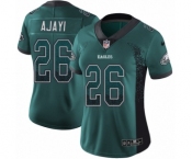 Women's Nike Philadelphia Eagles #26 Jay Ajayi Limited Green Rush Drift Fashion NFL Jersey