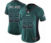 Women's Nike Philadelphia Eagles #28 Wendell Smallwood Limited Green Rush Drift Fashion NFL Jersey