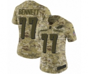 Women's Nike Philadelphia Eagles #77 Michael Bennett Limited Camo 2018 Salute to Service NFL Jersey