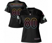 Women's Nike Philadelphia Eagles #80 Markus Wheaton Game Black Fashion NFL Jersey