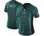 Women's Nike Philadelphia Eagles #9 Nick Foles Limited Green Rush Drift Fashion NFL Jersey