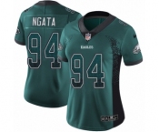 Women's Nike Philadelphia Eagles #94 Haloti Ngata Limited Green Rush Drift Fashion NFL Jersey