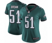 Women's Philadelphia Eagles #51 Zach Brown Midnight Green Team Color Vapor Untouchable Limited Player Football Jersey