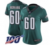 Women's Philadelphia Eagles #60 Chuck Bednarik Midnight Green Team Color Vapor Untouchable Limited Player 100th Season Football Jersey