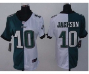 nike women nfl jerseys philadelphia eagles #10 jackson white-green[nike split]