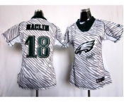 nike women nfl jerseys philadelphia eagles #18 jeremy maclin[fem fan zebra]