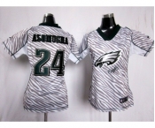 nike women nfl jerseys philadelphia eagles #24 asomugha[fem fan zebra]