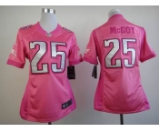nike women nfl jerseys philadelphia eagles #25 mccoy pink[nike love's]