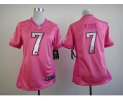 nike women nfl jerseys philadelphia eagles #7 vick pink[nike love's]