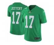 Youth Nike Philadelphia Eagles #17 Alshon Jeffery Limited Green Rush NFL Jersey
