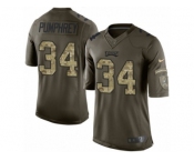 Youth Nike Philadelphia Eagles #34 Donnel Pumphrey Limited Green Salute to Service NFL Jersey