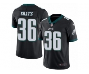 Youth Nike Philadelphia Eagles #36 Dwayne Gratz Limited Green Rush NFL Jersey