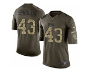 Youth Nike Philadelphia Eagles #43 Darren Sproles Green Salute to Service Jerseys