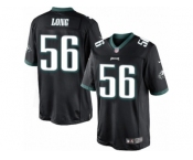 Youth Nike Philadelphia Eagles #56 Chris Long Limited Black Alternate NFL Jersey