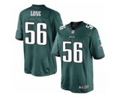 Youth Nike Philadelphia Eagles #56 Chris Long Limited Midnight Green Team Color NFL Jersey