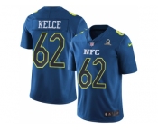 Youth Nike Philadelphia Eagles #62 Jason Kelce Navy Stitched NFL Limited NFC 2017 Pro Bowl Jersey