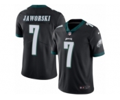 Youth Nike Philadelphia Eagles #7 Ron Jaworski Limited Black Rush NFL Jersey