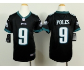 nike youth nfl jerseys philadelphia eagles #9 foles black[nike]