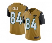 Men Nike Jacksonville Jaguars #84 Keelan Cole Elite Gold Rush Vapor Untouchable NFL Jersey