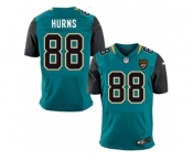 Men Nike Jacksonville Jaguars #88 Allen Hurns Elite Teal Green Team Color NFL Jersey