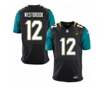 Men's Nike Jacksonville Jaguars #12 Dede Westbrook Elite Black Alternate NFL Jersey