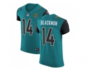 Nike Jacksonville Jaguars #14 Justin Blackmon Teal Green Team Color Men Stitched NFL Vapor Untouchable Elite Jersey