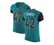 Nike Jacksonville Jaguars #42 Barry Church Teal Green Team Color Men Stitched NFL Vapor Untouchable Elite Jersey