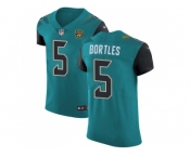 Nike Jacksonville Jaguars #5 Blake Bortles Teal Green Team Color Men Stitched NFL Vapor Untouchable Elite Jersey