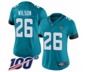 Women's Jacksonville Jaguars #26 Jarrod Wilson Teal Green Alternate Vapor Untouchable Limited Player 100th Season Football Jersey