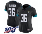 Women's Jacksonville Jaguars #36 Ronnie Harrison Black Team Color Vapor Untouchable Limited Player 100th Season Football Jersey