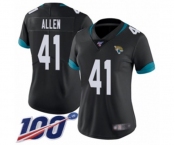 Women's Jacksonville Jaguars #41 Josh Allen Black Team Color Vapor Untouchable Limited Player 100th Season Football Jersey