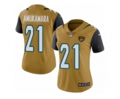 Women's Nike Jacksonville Jaguars #21 Prince Amukamara Limited Gold Rush NFL Jersey