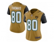 Women's Nike Jacksonville Jaguars #80 Julius Thomas Limited Gold Rush NFL Jersey