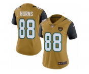 Women's Nike Jacksonville Jaguars #88 Allen Hurns Limited Gold Rush NFL Jersey