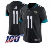 Youth Jacksonville Jaguars #11 Marqise Lee Black Team Color Vapor Untouchable Limited Player 100th Season Football Jersey