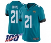 Youth Jacksonville Jaguars #21 A.J. Bouye Teal Green Alternate Vapor Untouchable Limited Player 100th Season Football Jersey